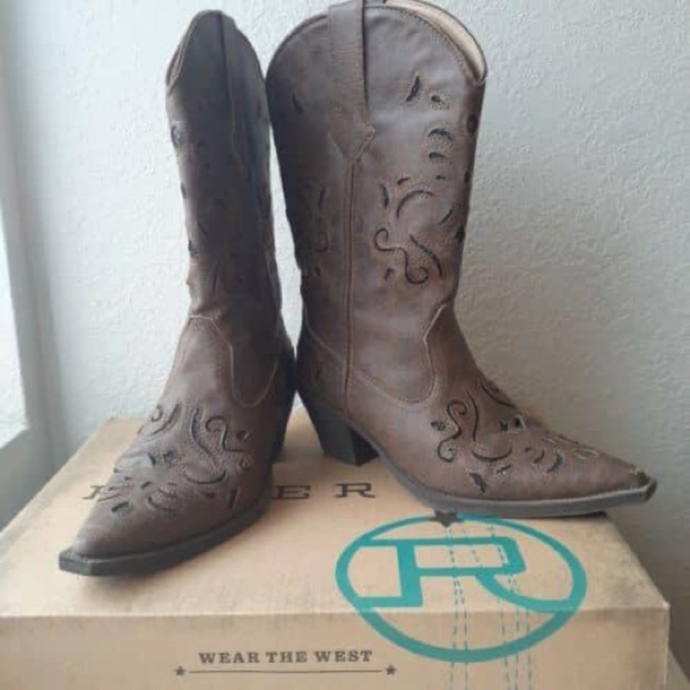 Women’s Roper Boots Glitter Underlay